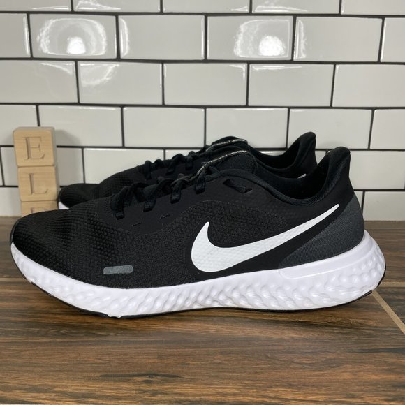 Nike Other - Nike Revolution 5 Mens Size 10.5 Road Running Shoes Black Knit Trainers Sneakers